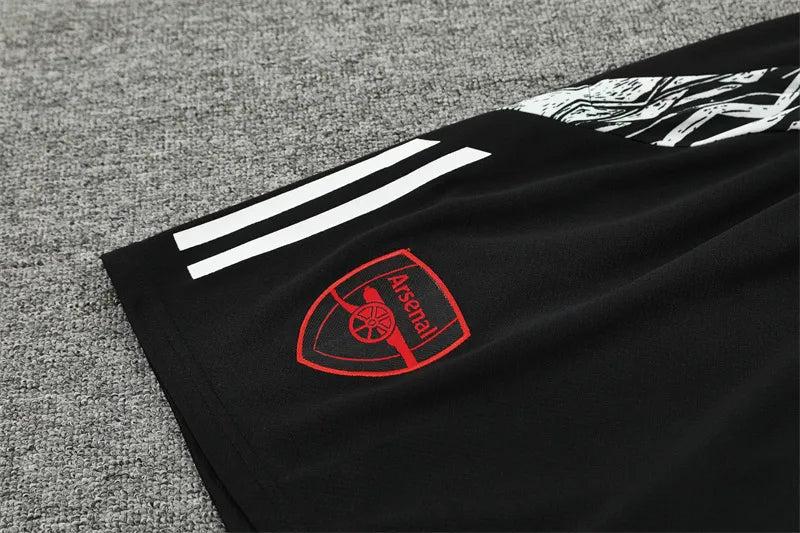 24-25 Arsenal Black Short Sleeve Training Suit
