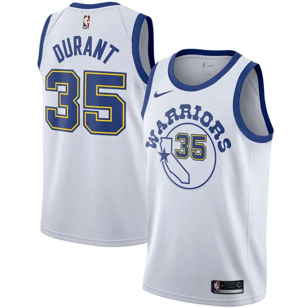 Golden State Retro White Hot Pressed Jersey
