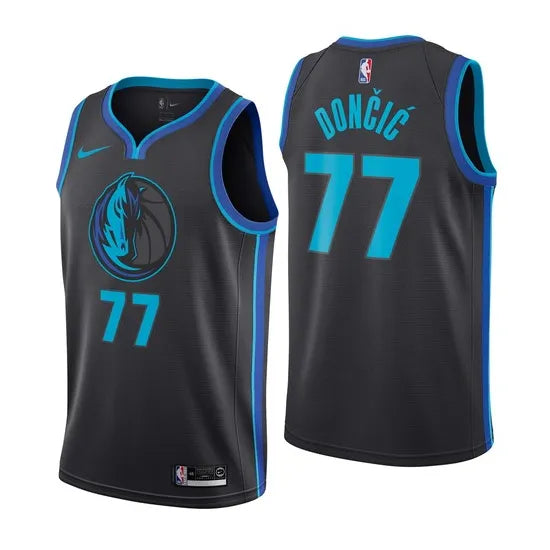 Dallas Mavericks Black Hot Pressed Jersey