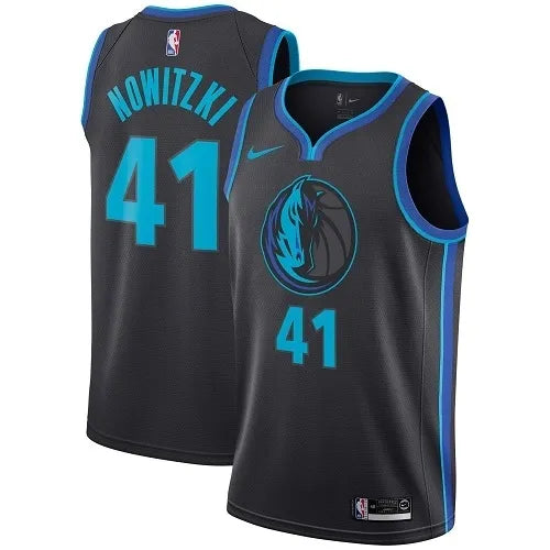 Dallas Mavericks Black Hot Pressed Jersey