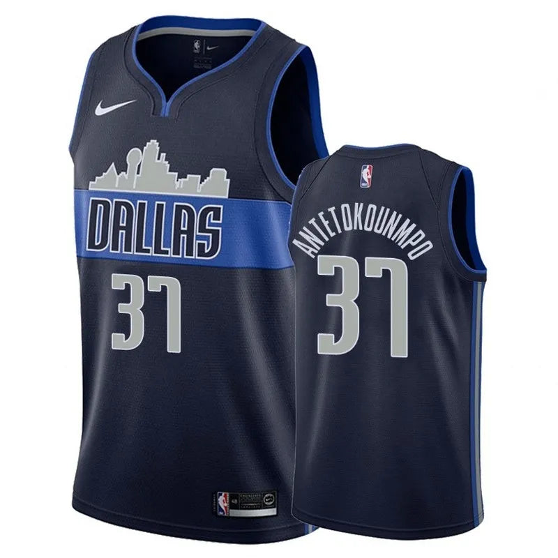 Dallas Mavericks Dark Blue Hot Pressed Jersey