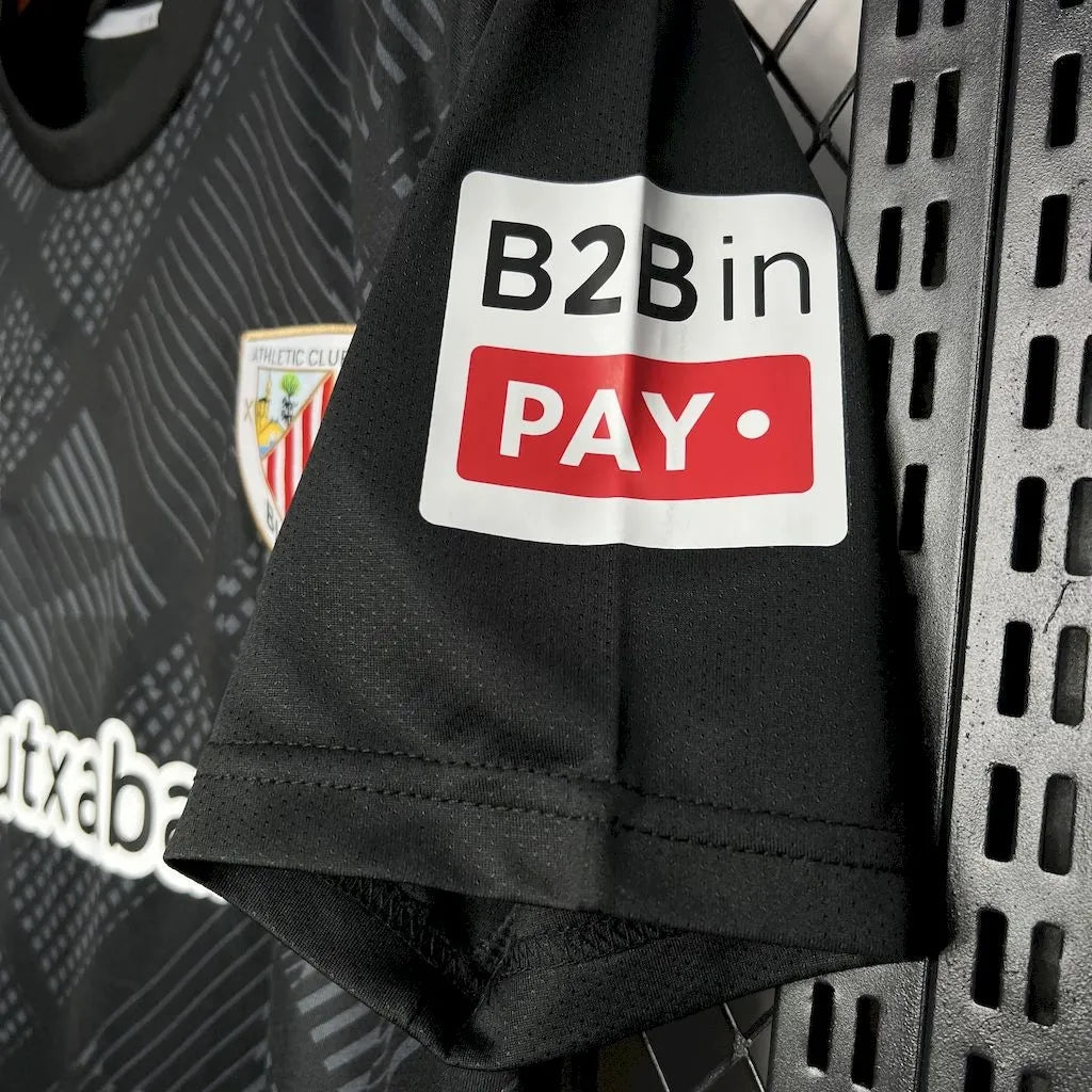 24-25 Bilbao Goal Keeper Black Fans Jersey