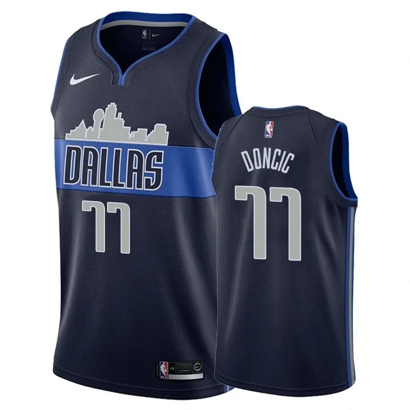 Dallas Mavericks Dark Blue Hot Pressed Jersey