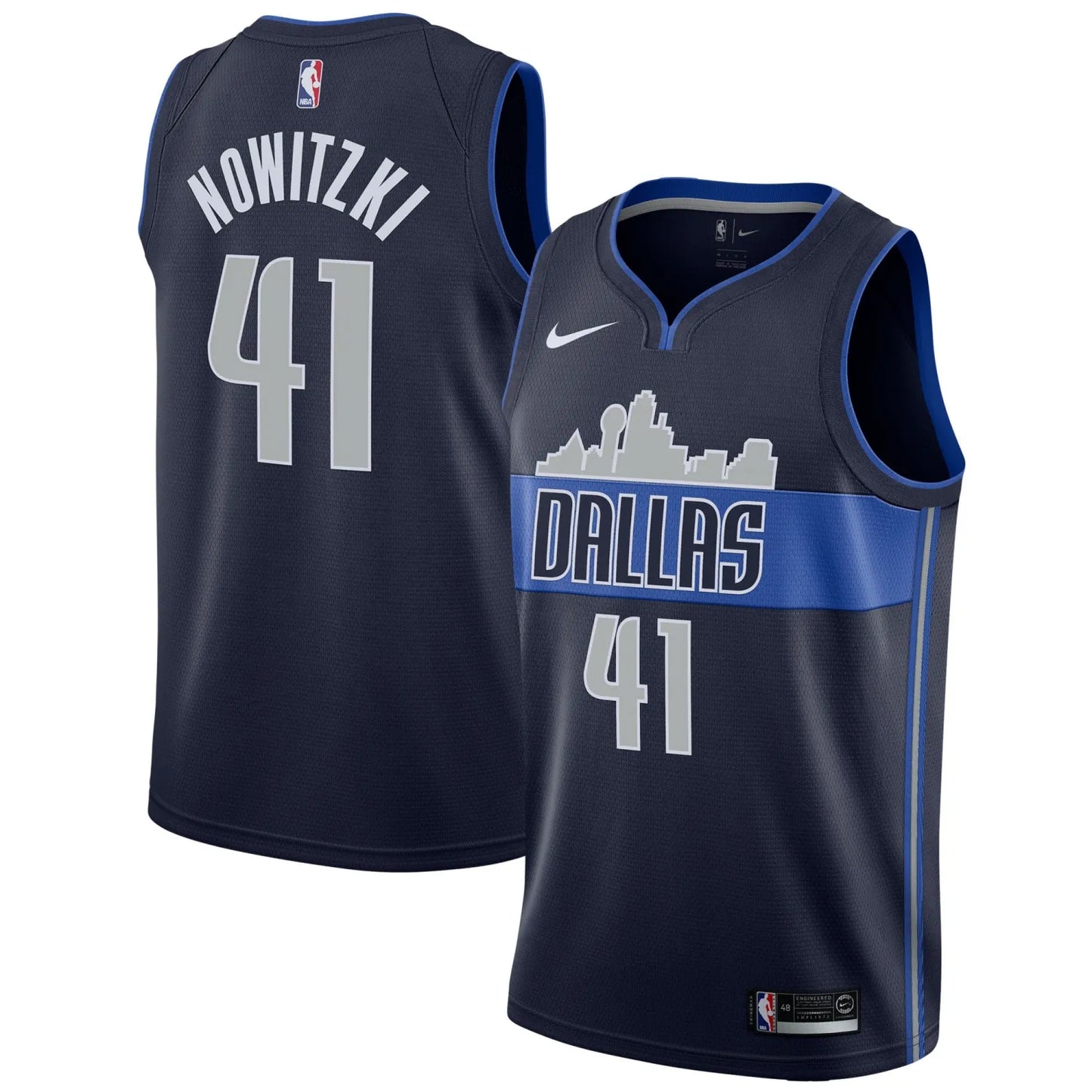 Dallas Mavericks Dark Blue Hot Pressed Jersey