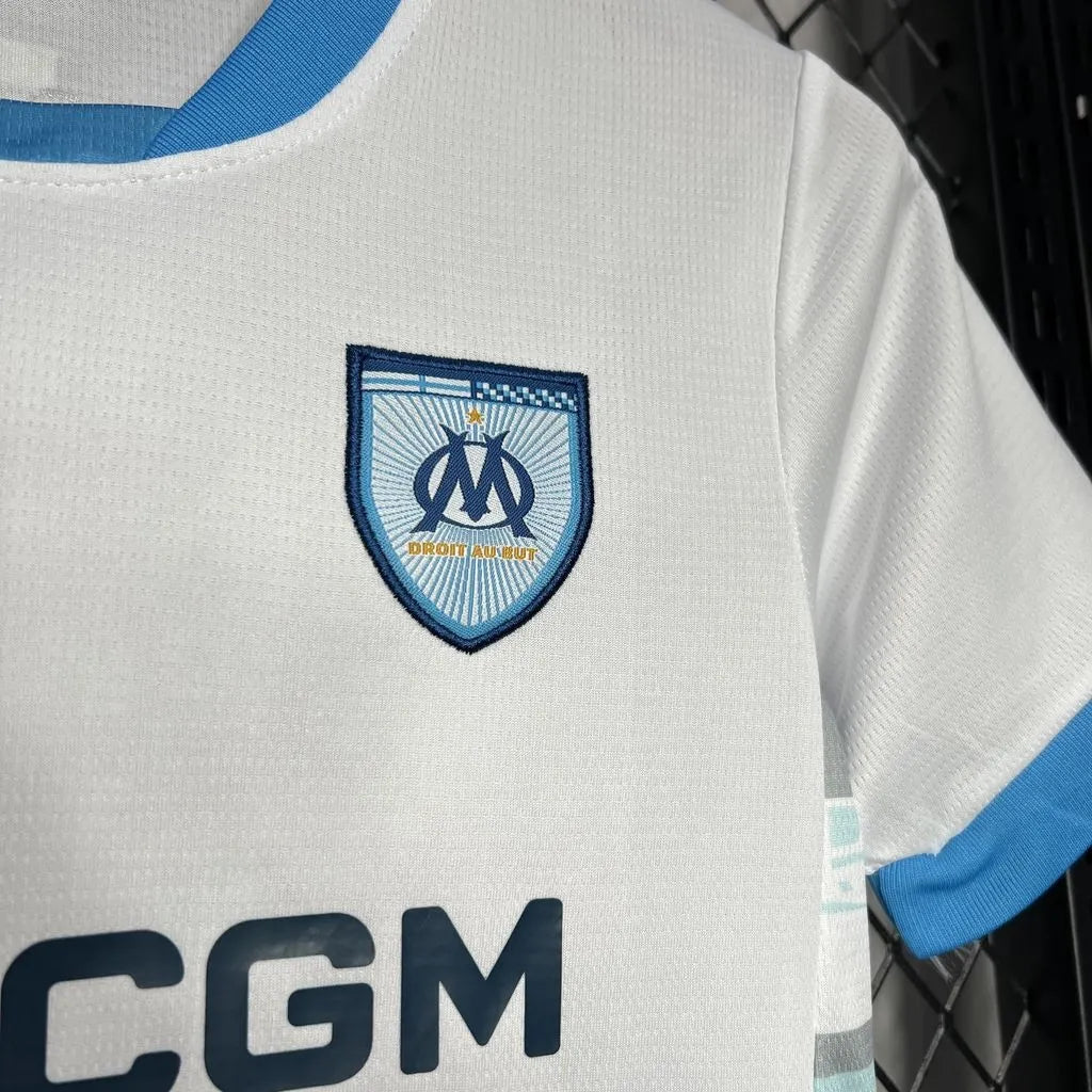 24-25 Olympique Marseille Home Kids Kit