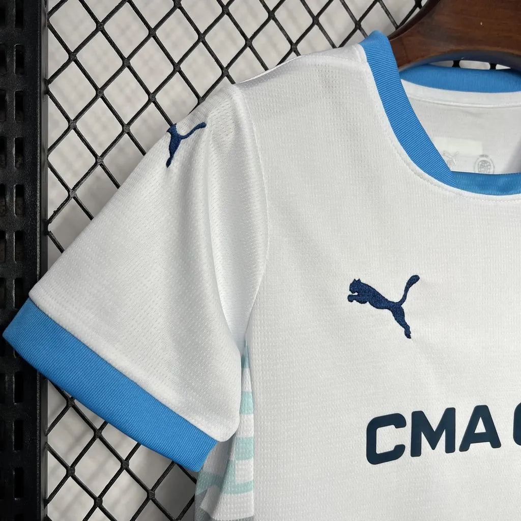 24-25 Olympique Marseille Home Kids Kit