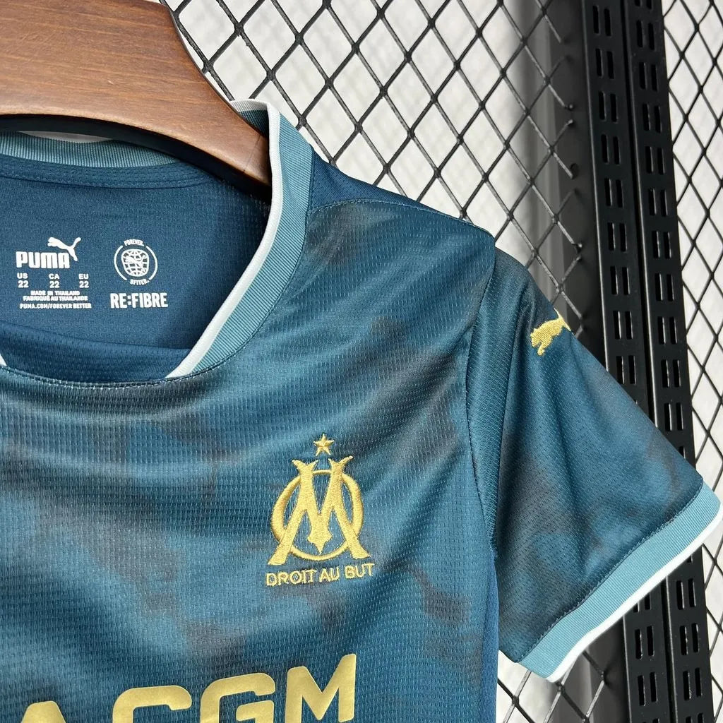24-25 Olympique Marseille Away Kids Kit