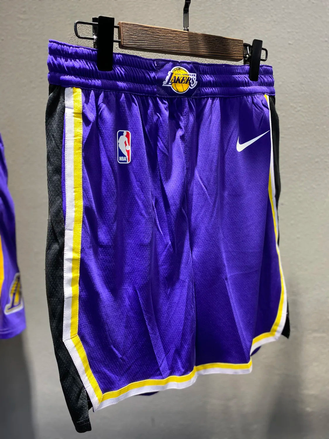 Lakers Violet Retro Round Neck Hot Pressed Jersey