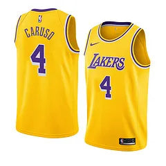 Lakers Yellow Retro Round Neck Hot Pressed Jersey