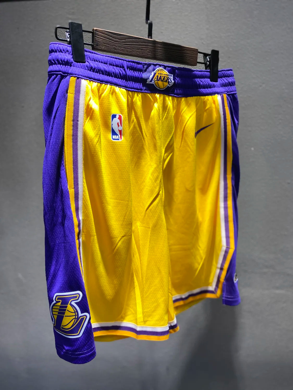 Lakers Yellow Retro Round Neck Hot Pressed Jersey