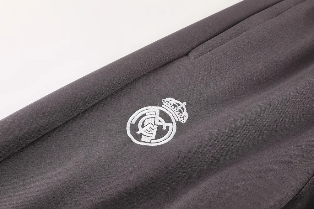 24-25 Real Madrid Grey Jacket Tracksuit
