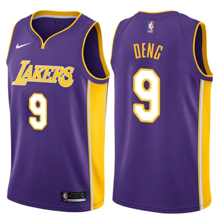 Lakers Violet V-Neck Hot Pressed Jersey