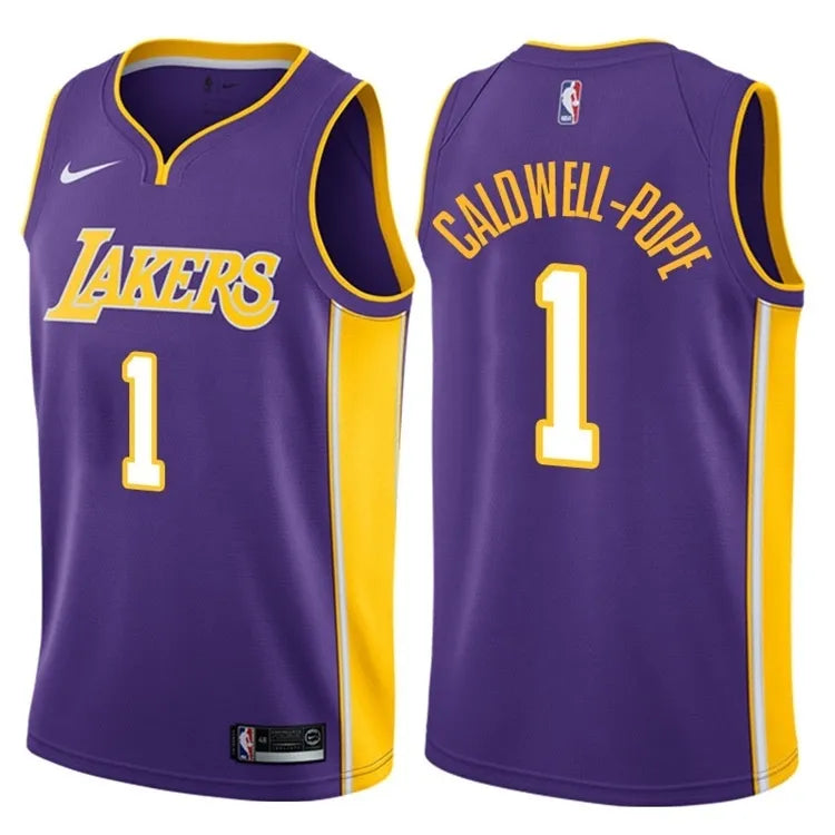 Lakers Violet V-Neck Hot Pressed Jersey