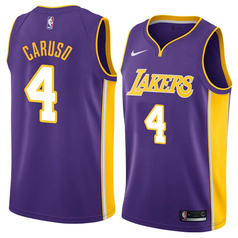Lakers Violet V-Neck Hot Pressed Jersey