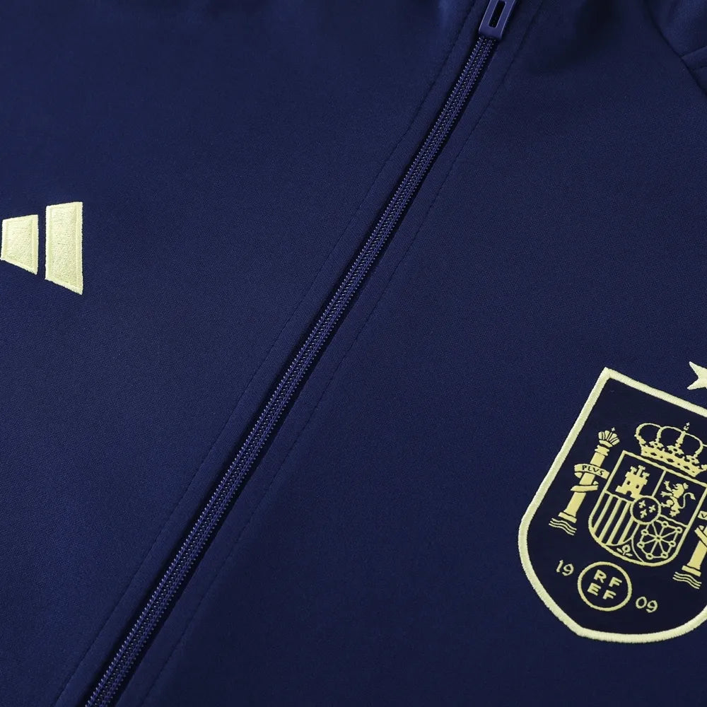 2024 Spain Blue Jacket Tracksuit