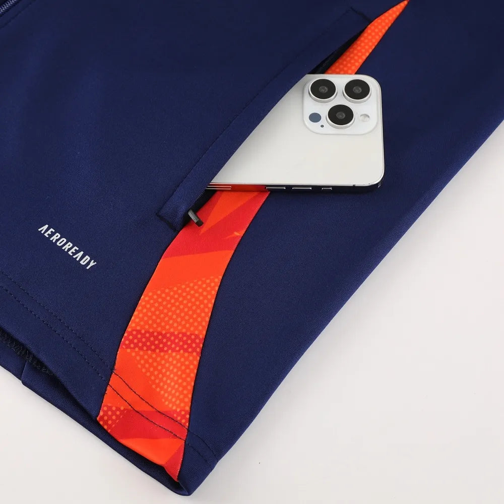 2024 Spain Blue Jacket Tracksuit