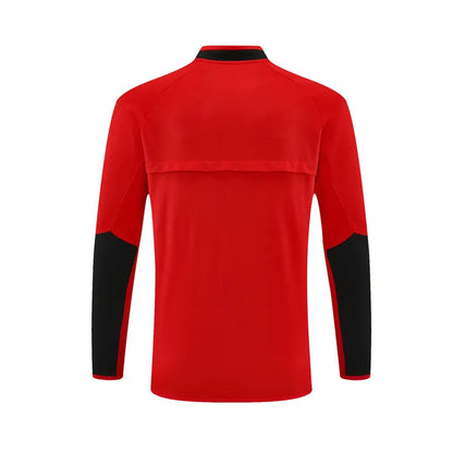 02-03 Manchester United Red Retro Training Suit - Top Only