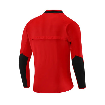 02-03 Manchester United Red Retro Training Suit - Top Only