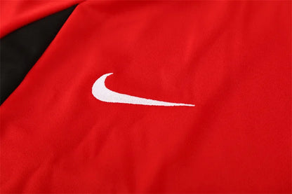 02-03 Manchester United Red Retro Training Suit - Top Only
