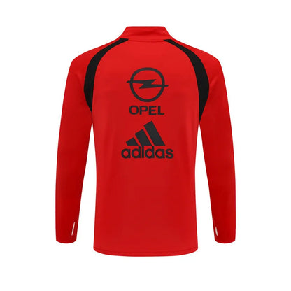 03-04 AC Milan Red Retro Training Suit - Top Only