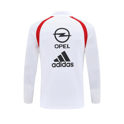 03-04 AC Milan White Retro Training Suit - Top Only