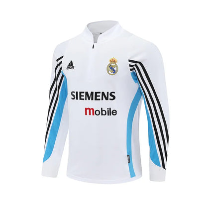 03-04 Real Madrid Retro Training Suit - Top Only