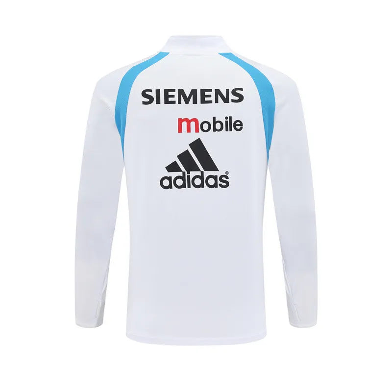 03-04 Real Madrid Retro Training Suit - Top Only