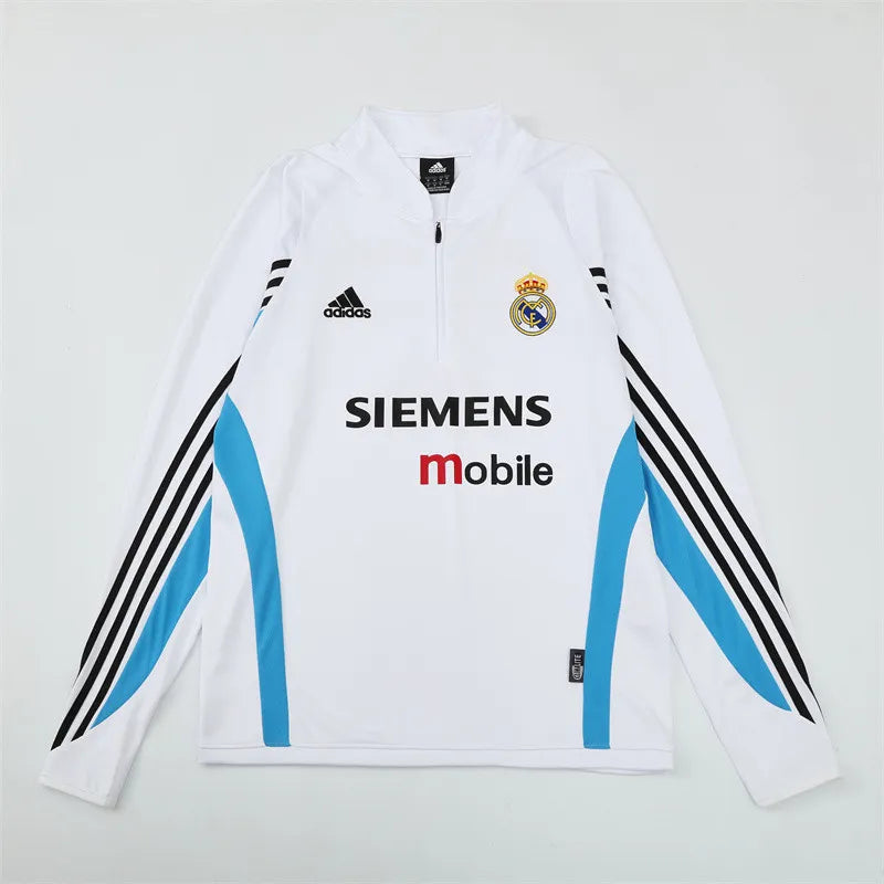 03-04 Real Madrid Retro Training Suit - Top Only