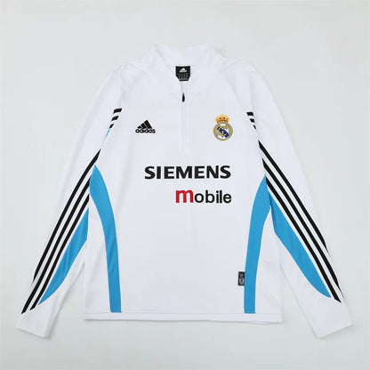 03-04 Real Madrid Retro Training Suit - Top Only