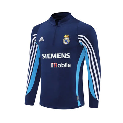 03-04 Real Madrid Retro Training Suit - Top Only