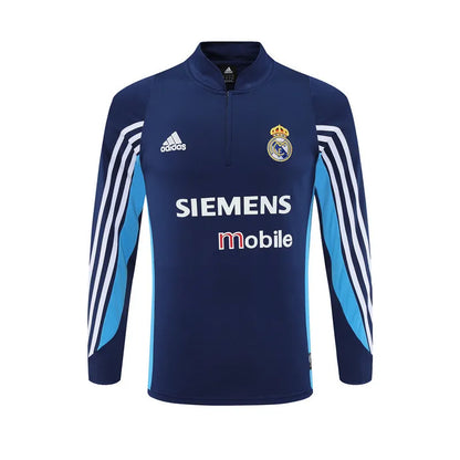 03-04 Real Madrid Retro Training Suit - Top Only