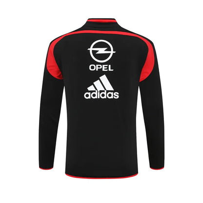 04-05 AC Milan Black Retro Training Suit - Top Only
