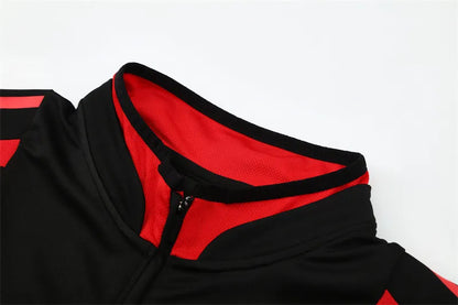 04-05 AC Milan Black Retro Training Suit - Top Only