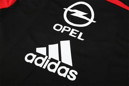 04-05 AC Milan Black Retro Training Suit - Top Only