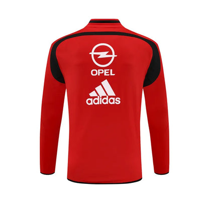 04-05 AC Milan Red Retro Training Suit - Top Only