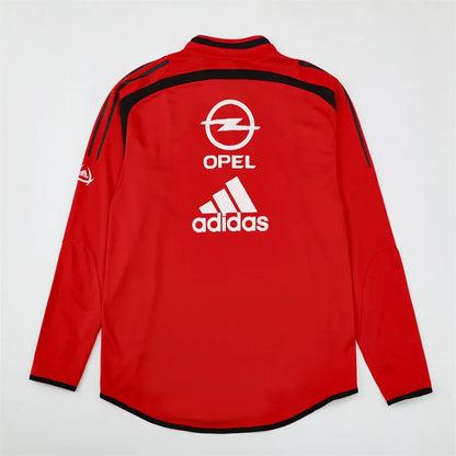 04-05 AC Milan Red Retro Training Suit - Top Only