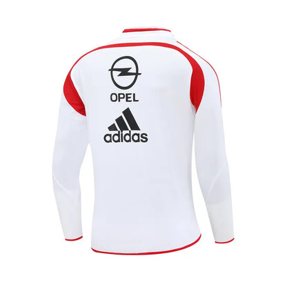 04-05 AC Milan White Retro Training Suit - Top Only