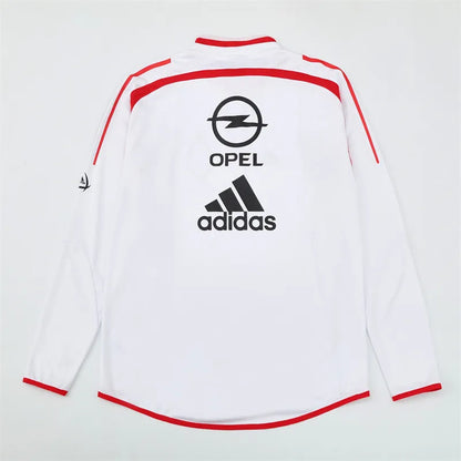 04-05 AC Milan White Retro Training Suit - Top Only