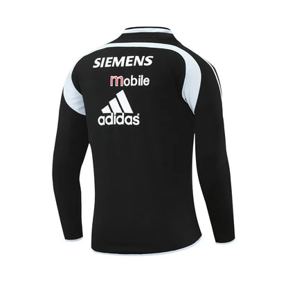 04-05 Real Madrid Black Retro Training Suit - Top Only