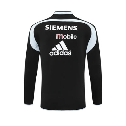 04-05 Real Madrid Black Retro Training Suit - Top Only