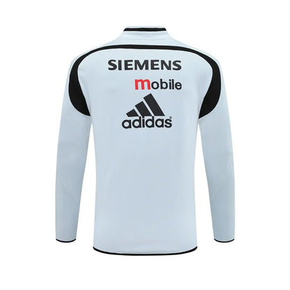 04-05 Real Madrid Grey Retro Training Suit - Top Only