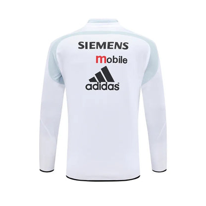 04-05 Real Madrid White Retro Training Suit - Top Only