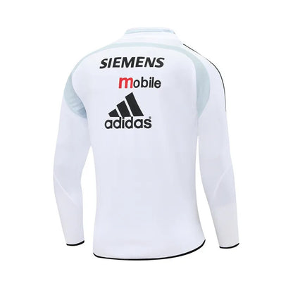 04-05 Real Madrid White Retro Training Suit - Top Only