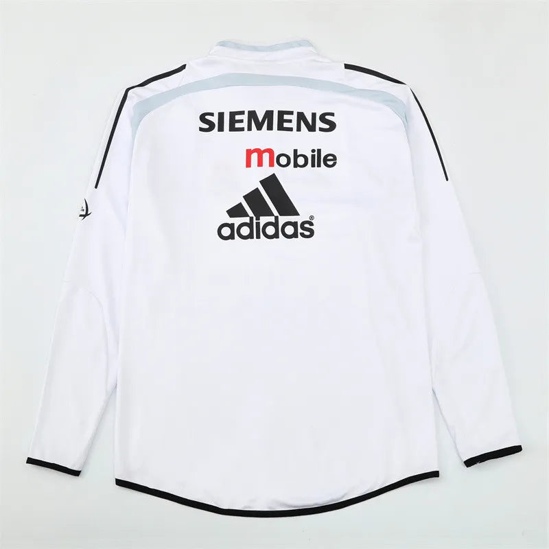 04-05 Real Madrid White Retro Training Suit - Top Only