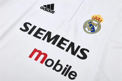 04-05 Real Madrid White Retro Training Suit - Top Only