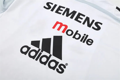 04-05 Real Madrid White Retro Training Suit - Top Only