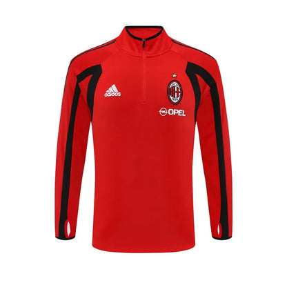 05-06 AC Milan Red Retro Training Suit - Top Only