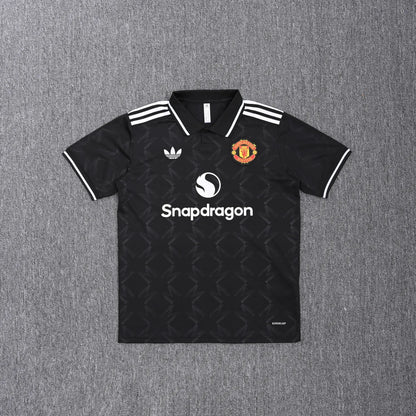 Manchester United Black Polo Kit 25-26