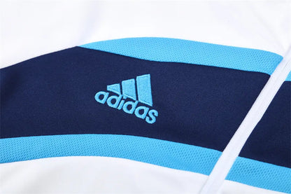 09-10 Real Madrid White Retro Training Suit - Top Only