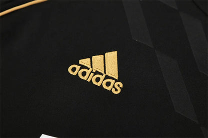 11-12 Real Madrid Black Retro Training Suit - Top Only